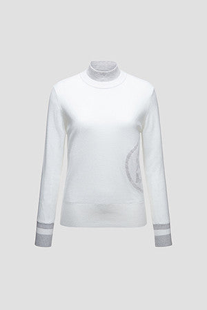 G/FORE Korea Women Essential Windproof Sweater, FW High Neck Golf Knit Shirt