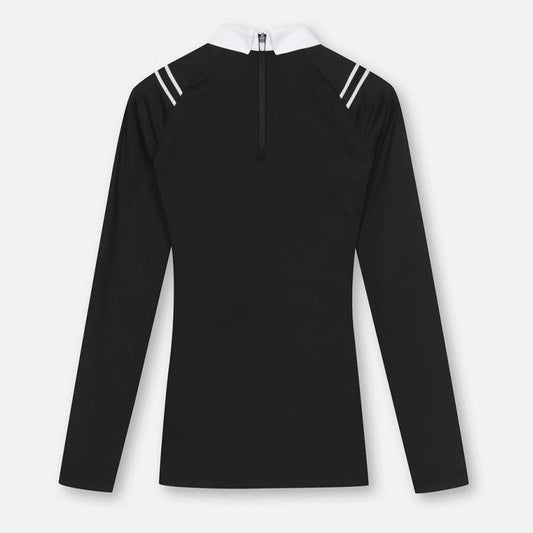 PXG Korea Women's Long Sleeve Golf Shirt Slim Fit Stretch Quick Drying Polo Jersey Top