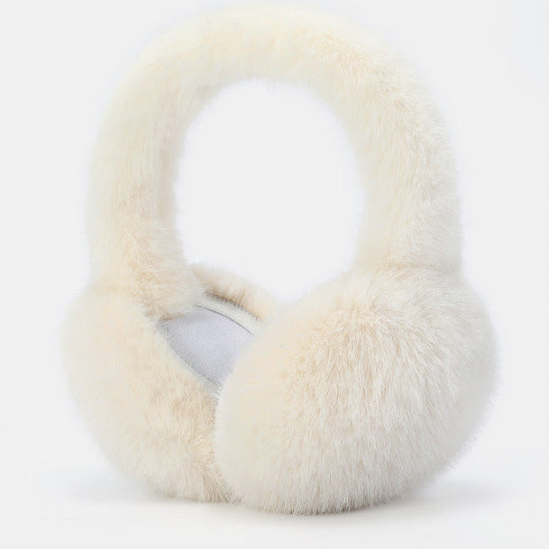 GREEN STAR Warm Earmuffs plush ear covers over hat
