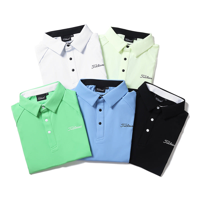 TITLEIST Korea Men Basic Long-Sleeve Polo T-shirt