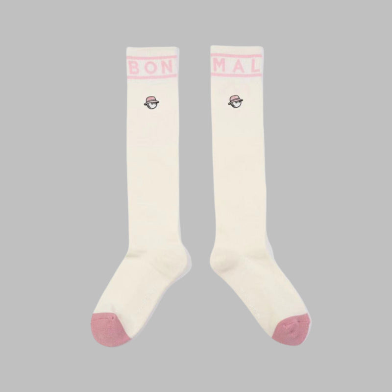 Malbon Korea Women's Golf Stockings Cotton Knee-length Socks