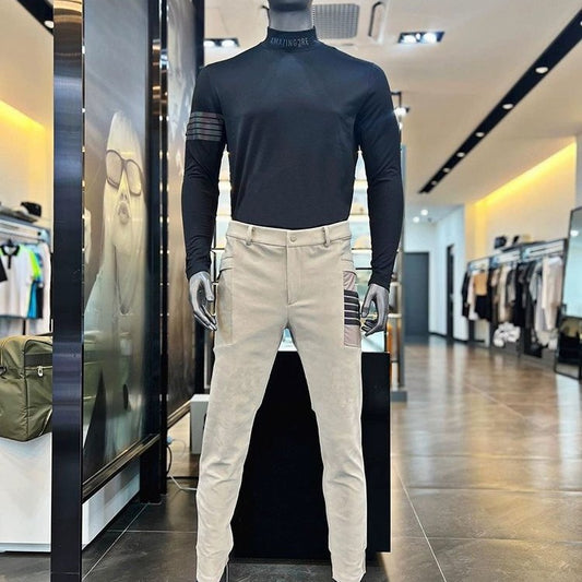 AMAZINGCRE Men Pants FW Korean Golf Apparel Men's Outdoor Athleisure Fashion Pants