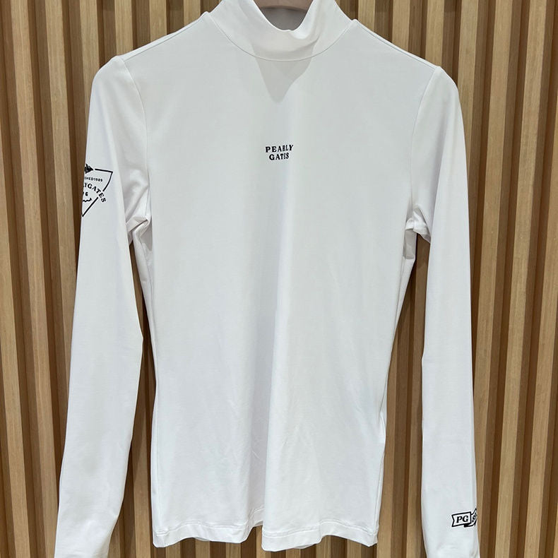 PEARLY GATES Golf Women High Neck Long Sleeve Base Shirt Quick Dry Jersey Top