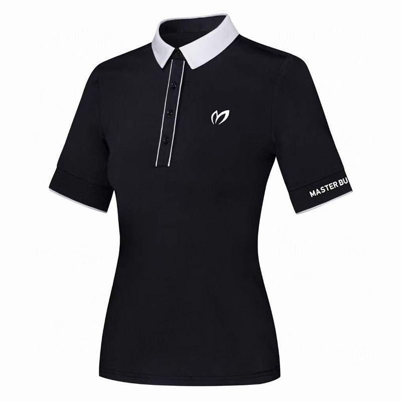 Master Bunny Edition Women SS Polo Shirt Breathable Quick Dry Outdoor Slim Short Sleeve T-Shirt Athleisure
