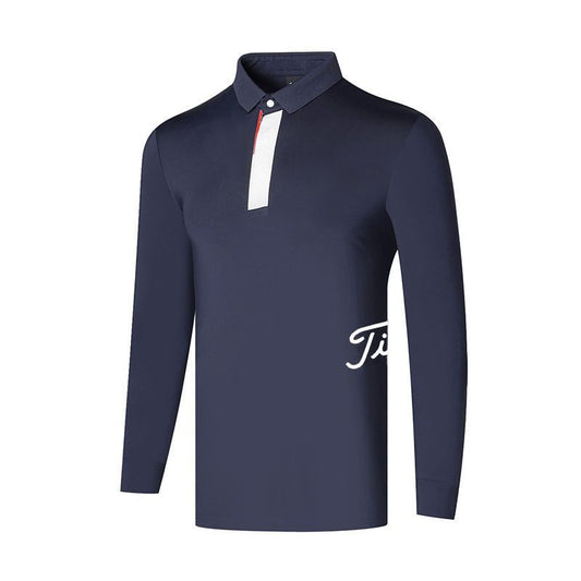 TITLIEST Korea Men Classic Golf Polo T-Shirt FW Long Sleeve