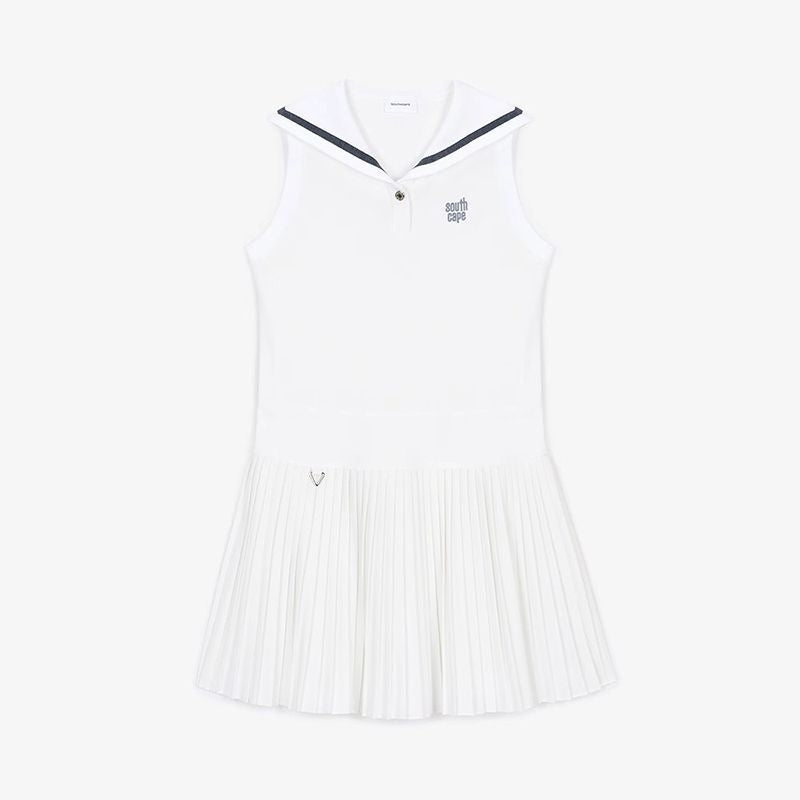 SOUTHCAPE 24 SS Golf Dress breathable sleeveless pleated one-piece