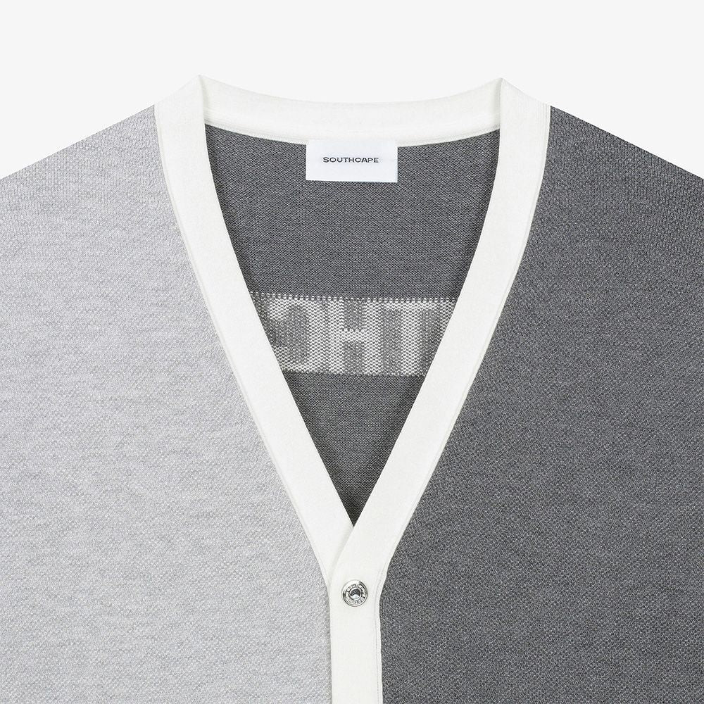 SOUTHCAPE Men's Golf Knitted Cardigan V-neck Top shirt