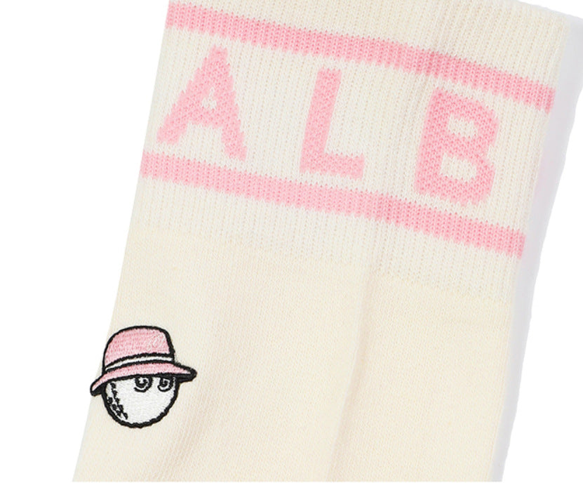 Malbon Korea Women's Golf Stockings Cotton Knee-length Socks
