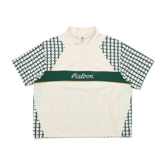 MALBON Korea Women's Pattern Mix Anorak shirt