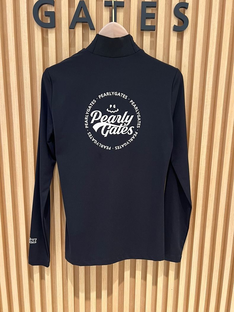 PEARLY GATES Golf Women High Neck Long Sleeve Base Shirt Quick Dry Jersey Top
