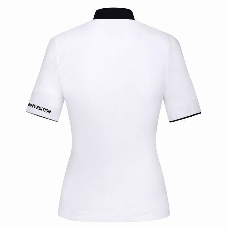 Master Bunny Edition Women SS Polo Shirt Breathable Quick Dry Outdoor Slim Short Sleeve T-Shirt Athleisure