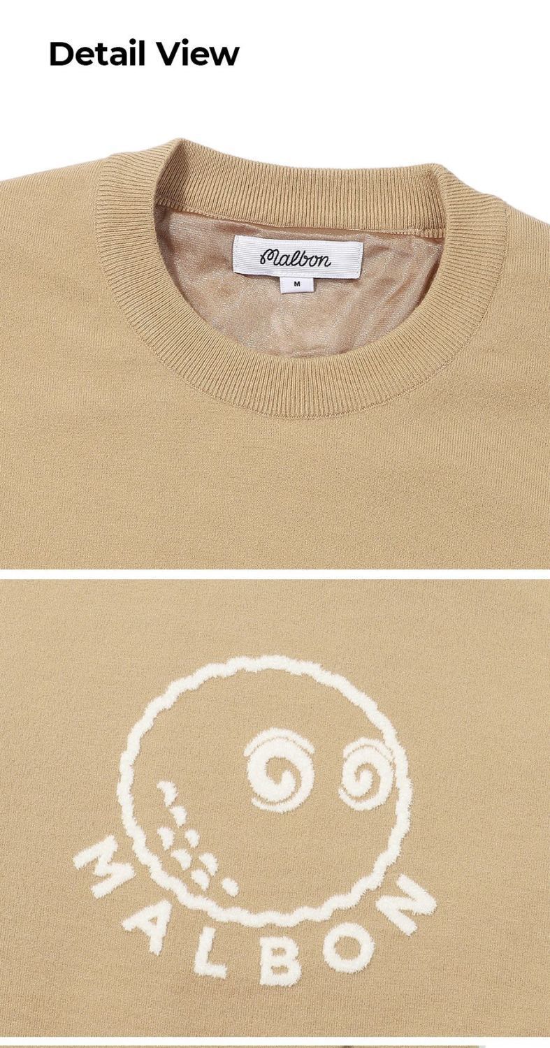 MALBON Korea FW24 Women Buckets Sweater Windproof Knit Shirt