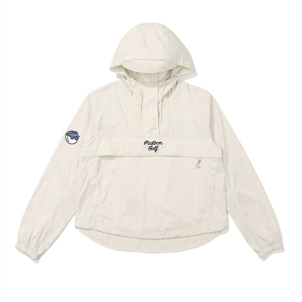 Malbon Korean Bucket Point WR Hoodie Anorak Golf Wear FW24 Women outerwear