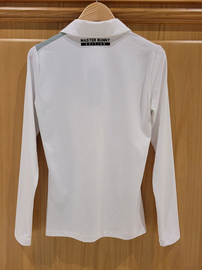 MASTER BUNNY EDITION Women SS Golf Shirt Slim Long-Sleeve Lapel T-Shirt Stretch Breathable Sweat-Wicking Jersey