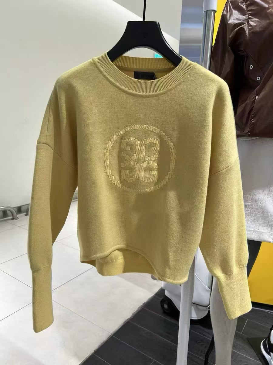 G/FORE Korea FW Women Round Neck Sweater Knit Top shirt