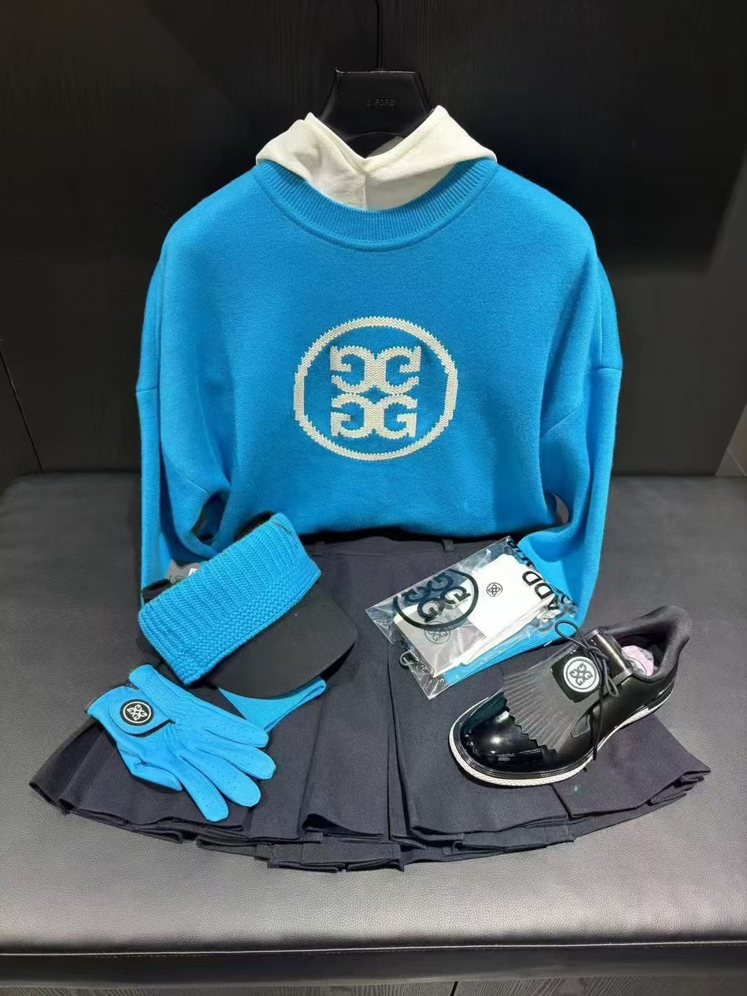 G/FORE Korea FW Women Round Neck Sweater Knit Top shirt