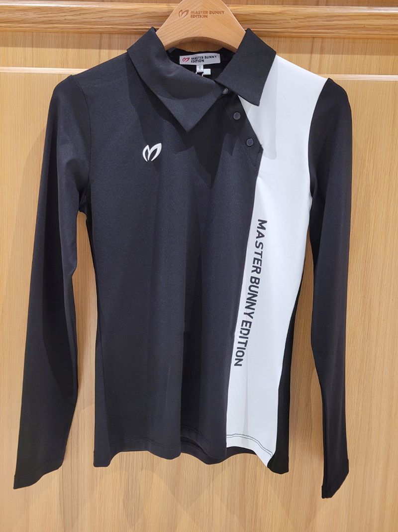 MASTER BUNNY EDITION Women SS Golf Shirt Slim Long-Sleeve Lapel T-Shirt Stretch Breathable Sweat-Wicking Jersey