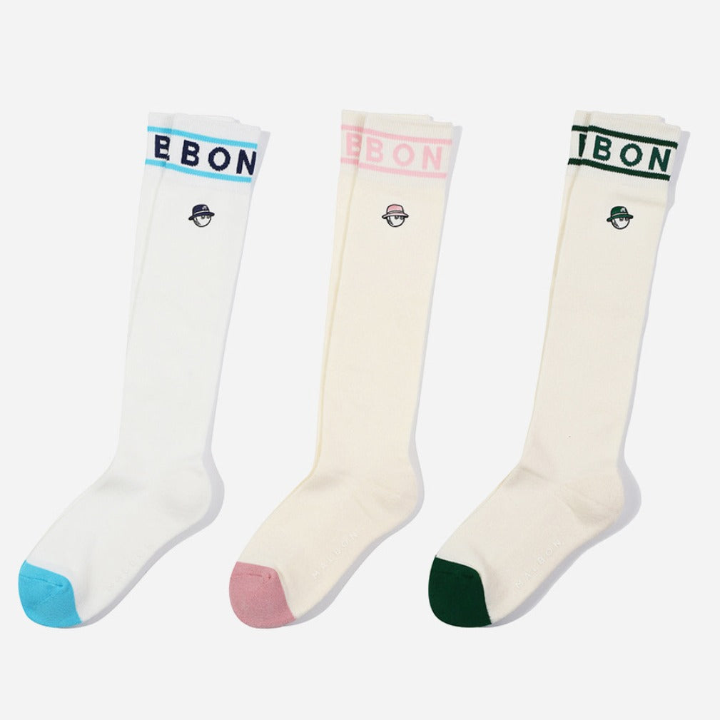 Malbon Korea Women's Golf Stockings Cotton Knee-length Socks