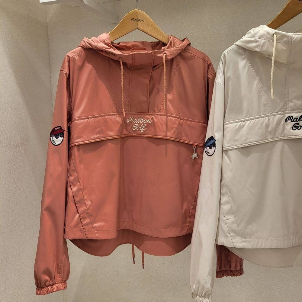 Malbon Korean Bucket Point WR Hoodie Anorak Golf Wear FW24 Women outerwear