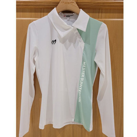 MASTER BUNNY EDITION Women SS Golf Shirt Slim Long-Sleeve Lapel T-Shirt Stretch Breathable Sweat-Wicking Jersey
