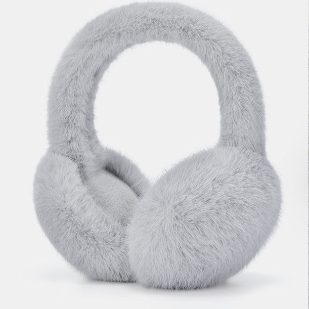 GREEN STAR Warm Earmuffs plush ear covers over hat