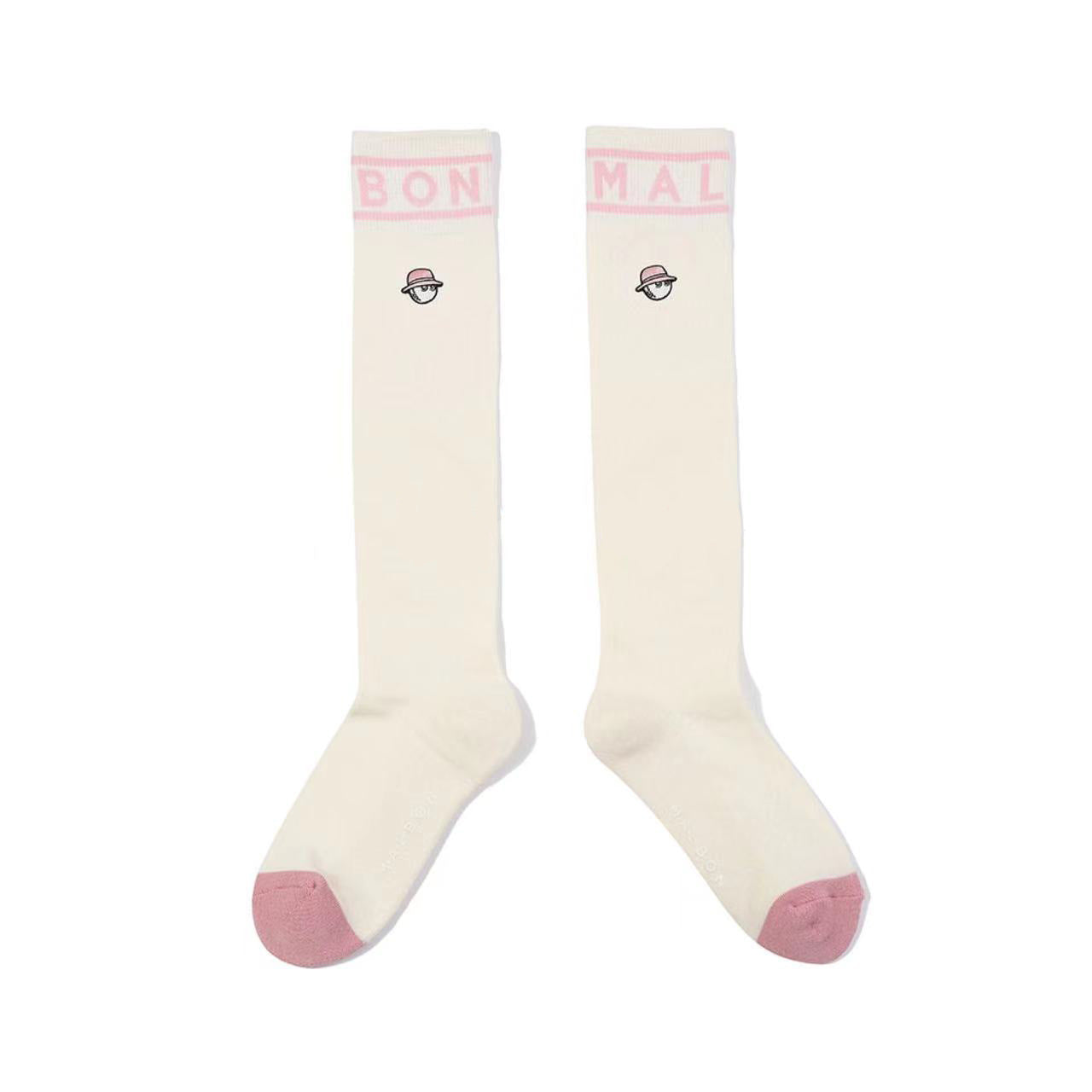 Malbon Korea Women's Golf Stockings Cotton Knee-length Socks