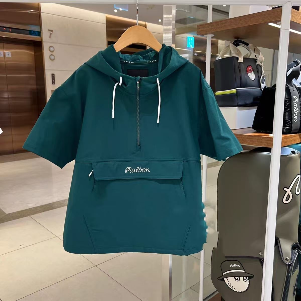 Malbon Korea Women's 25 Spring New Arrival Travel Half-Zipup Anorak Top Shirt