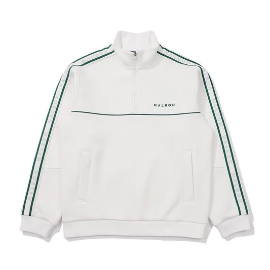MALBON GOLF Korea 2025 Men's Half-Zip Long-Sleeve Top Casual Golf Sweatshirt for Men