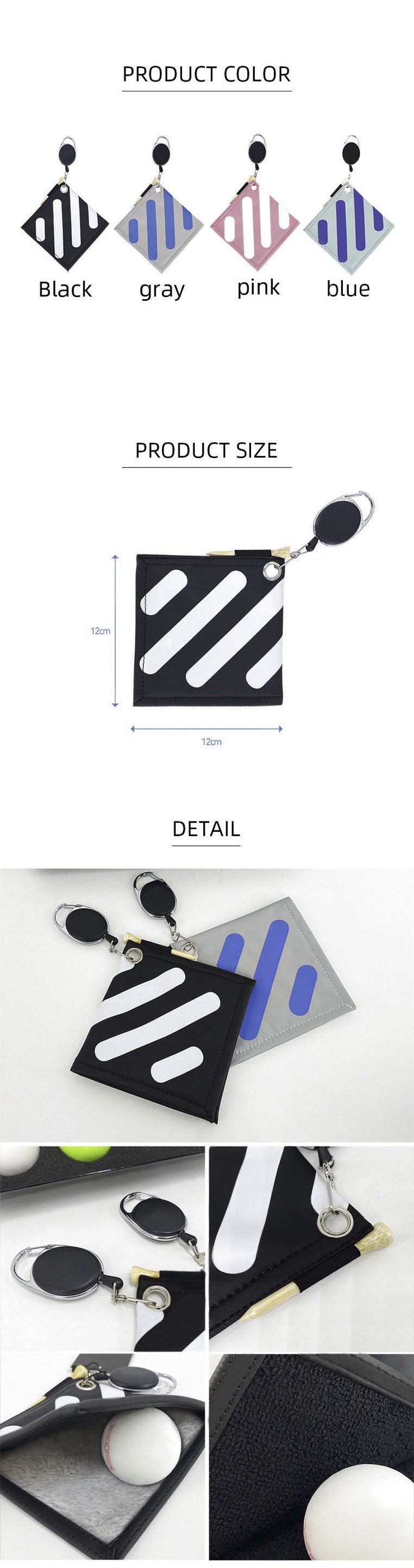Double-sided Velvet Golf Towel Accessories