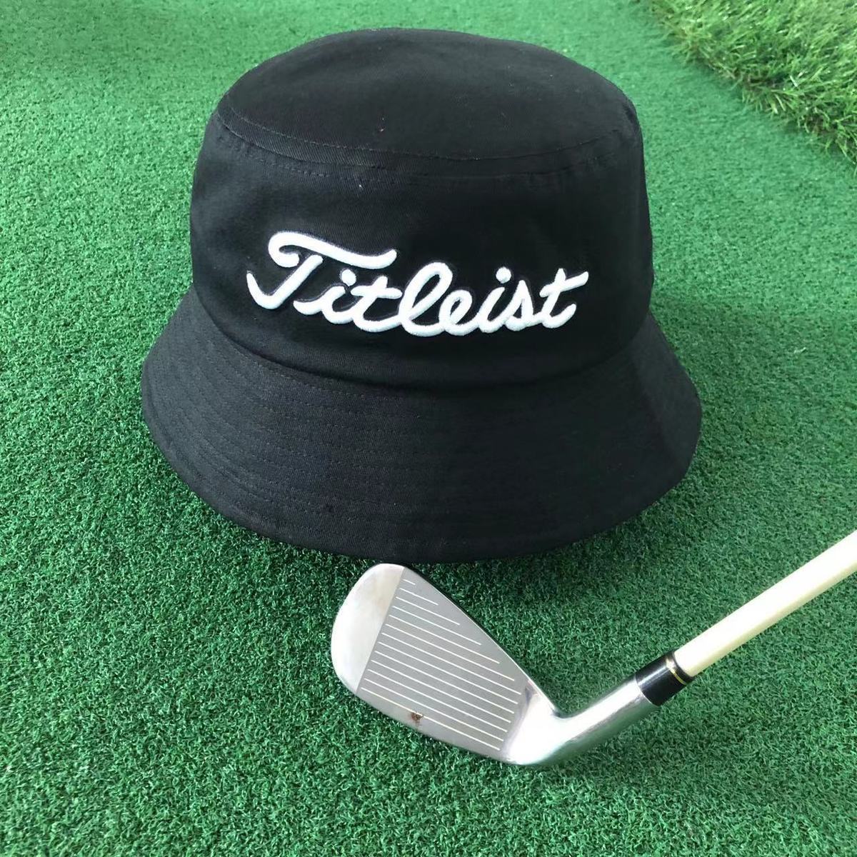 TITLELIST Korea Bucket Hat breathable Golf Sunhat Korean version Unisex One-Size