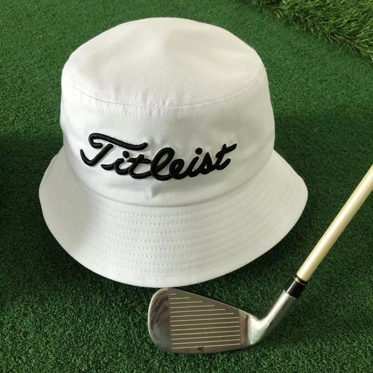 TITLELIST Korea Bucket Hat breathable Golf Sunhat Korean version Unisex One-Size