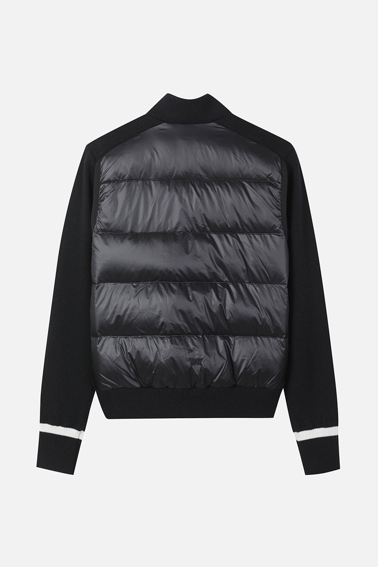 PXG Korea Women Winter Knit Jacket Hybrid Down Cardigan Wool Outerwear