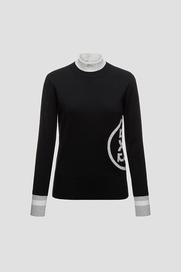 G/FORE Korea Women Essential Windproof Sweater, FW High Neck Golf Knit Shirt