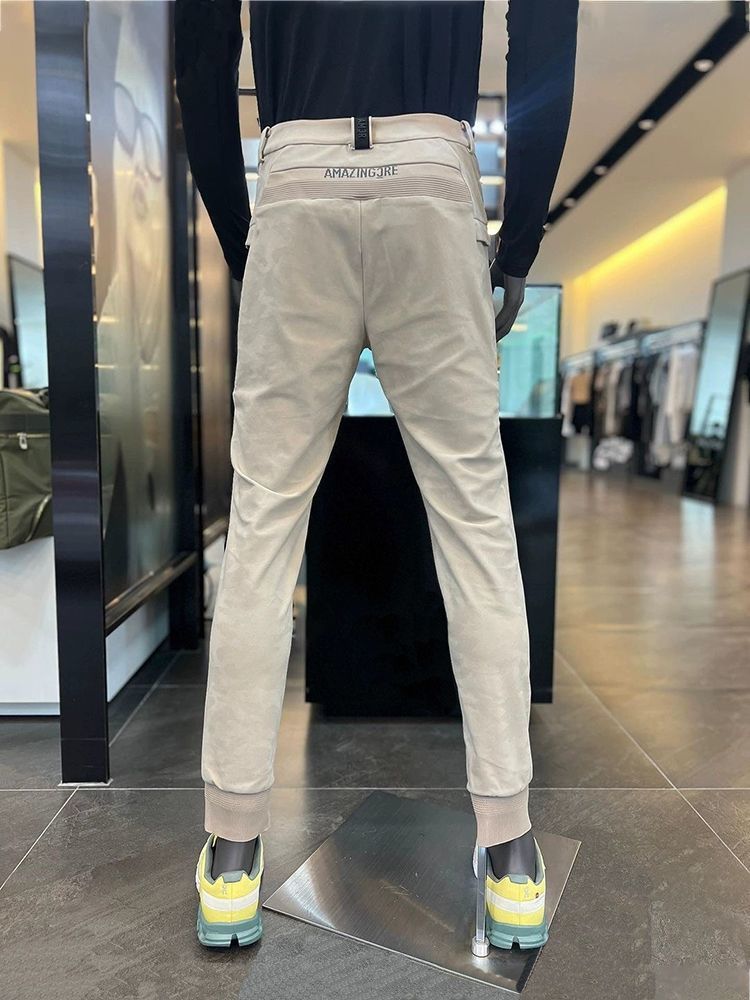 AMAZINGCRE Men Pants FW Korean Golf Apparel Men's Outdoor Athleisure Fashion Pants