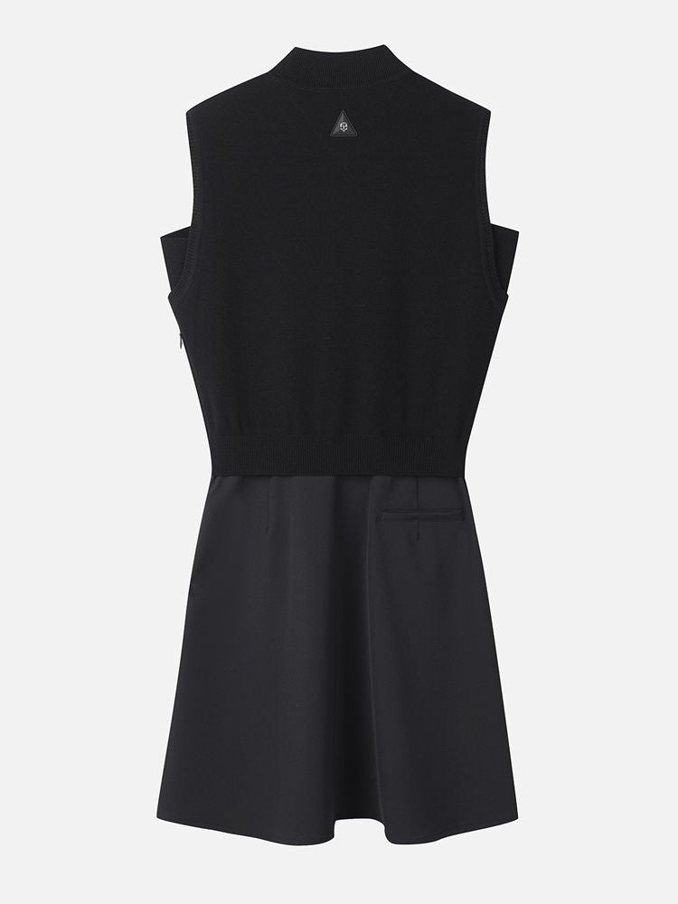 PXG Korea Women's One-piece Golf Dress with Short Leggings knitted fabric fabric dress