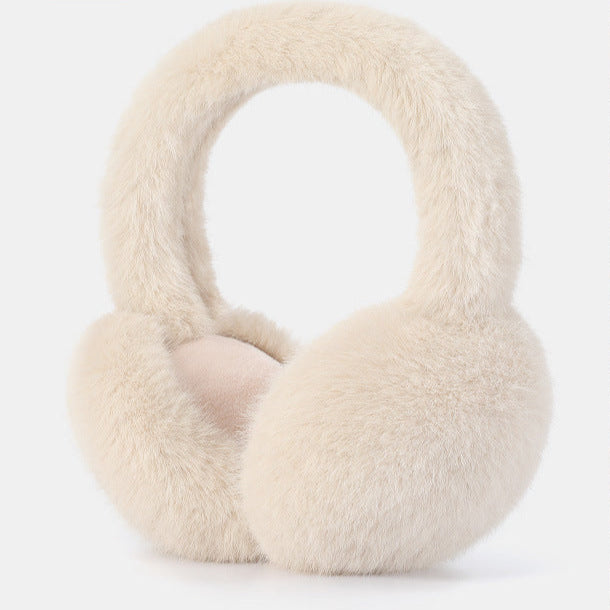 GREEN STAR Warm Earmuffs plush ear covers over hat