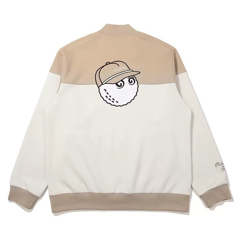 Malbon Korea Men's Half-Zip Color Block Golf Sweatshirt top