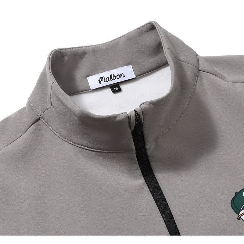 MB Golf Korea Men's FW Sports Fleece Shirt Zip-Up Jacket