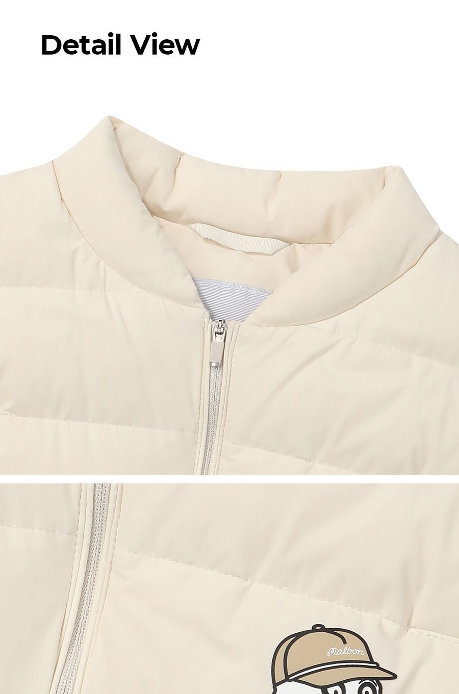 MALBON Korea Women Down Golf Vest Light and Warm Outerwear
