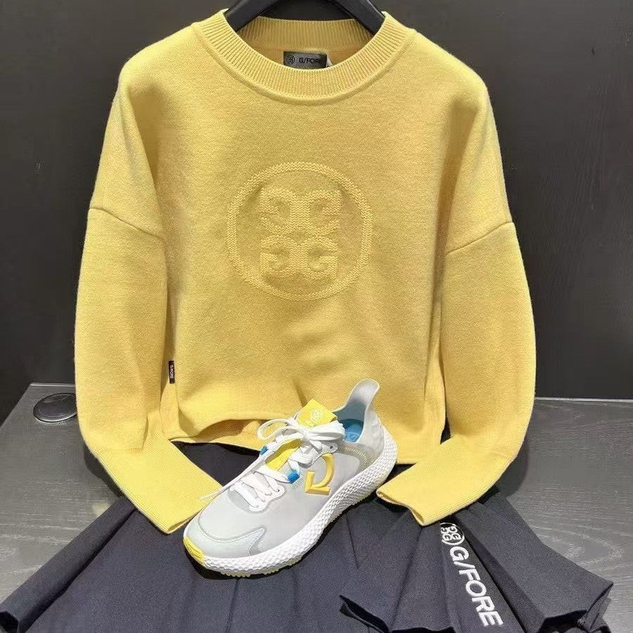 G/FORE Korea FW Women Round Neck Sweater Knit Top shirt