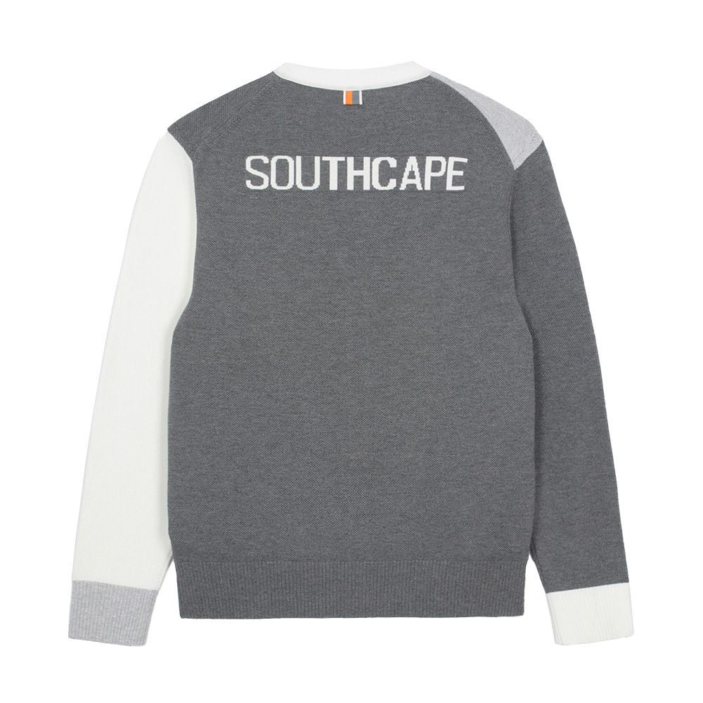 SOUTHCAPE Men's Golf Knitted Cardigan V-neck Top shirt