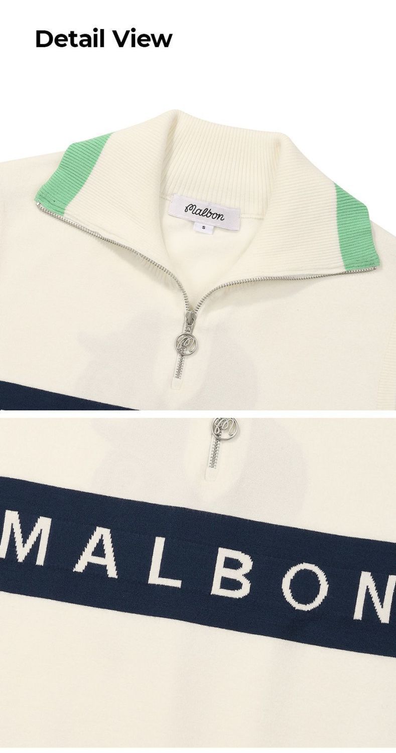 Malbon Korea 25SS Women's Bucket Zip-Up Collar Vest shirt