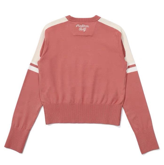 MALBON KOREA Women Round Neck Stretch Sweater Shirt Knit Top