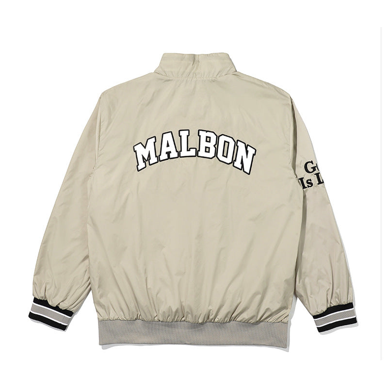 MALBON GOLF Korea Men Windbreaker Jacket light half-zip embroidered Outerwear