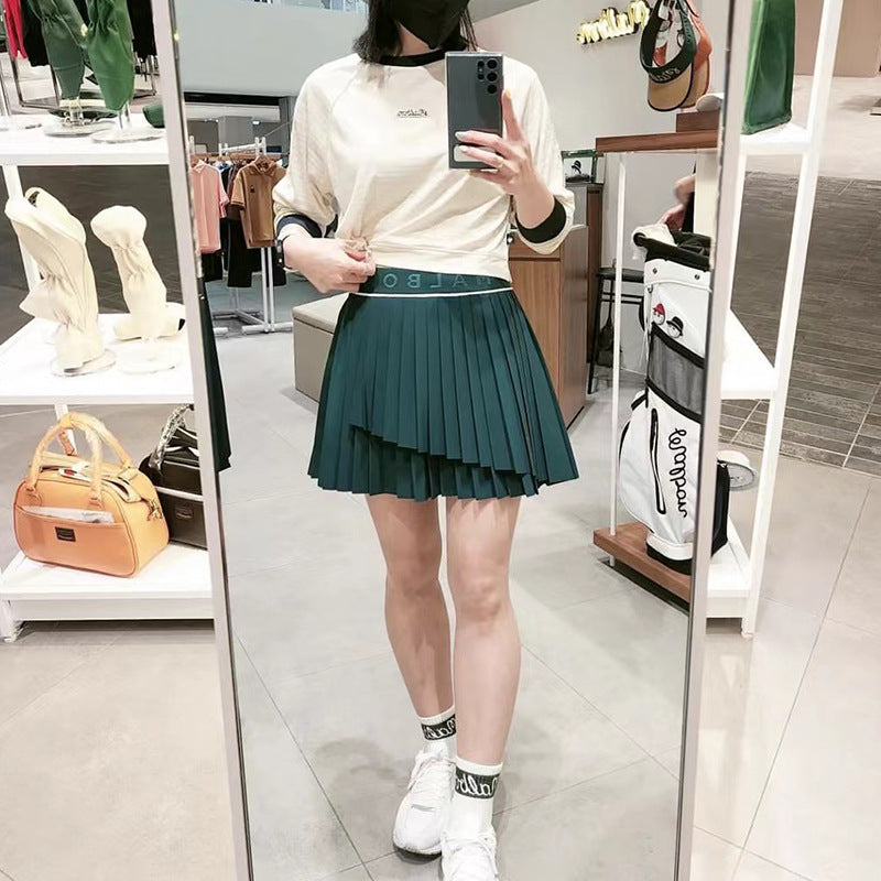 MALBON GOLF Korea Women Pleated Skirt SS Short Slim Fit Quick-Drying 23