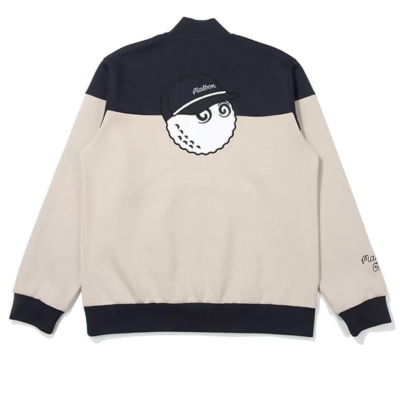 Malbon Korea Men's Half-Zip Color Block Golf Sweatshirt top