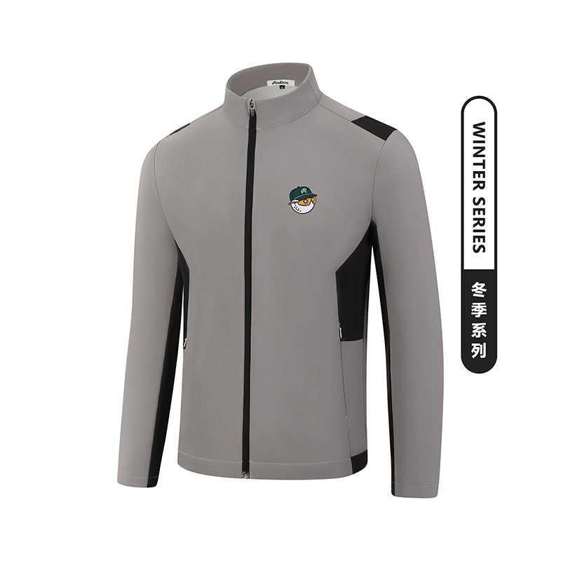 MB Golf Korea Men's FW Sports Fleece Shirt Zip-Up Jacket