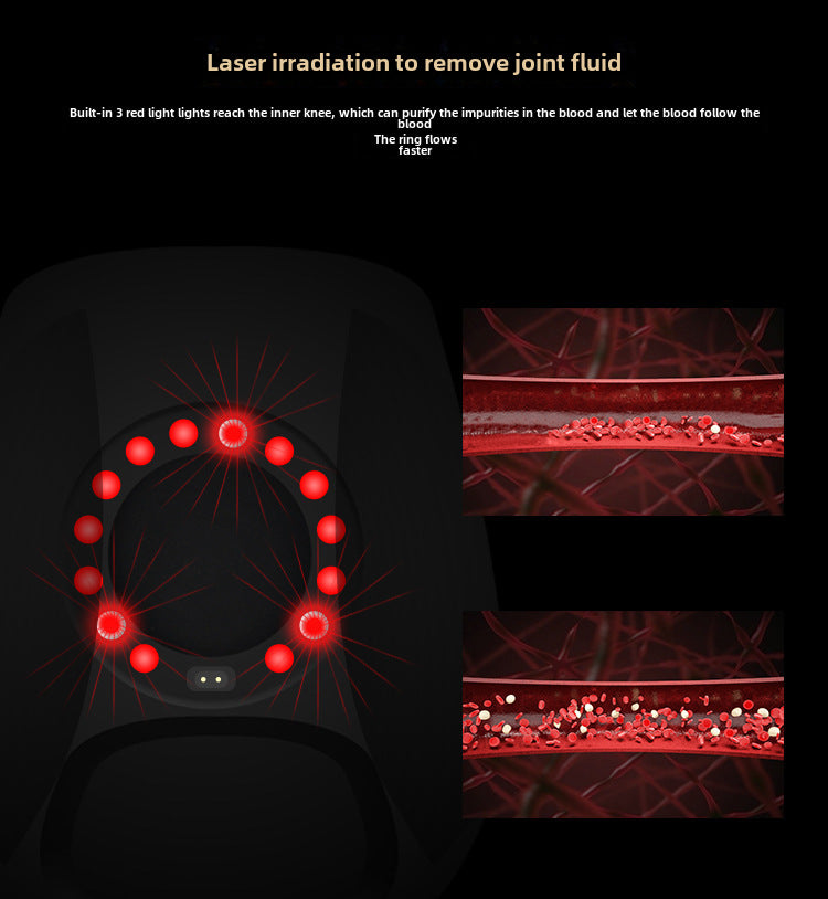 Wholesale Knee Physiotherapy Instrument Wireless Red Light Heating Knee Massager Electric Knee Brace Knee Massager