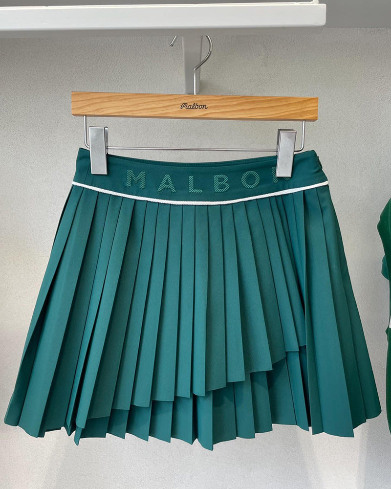 MALBON GOLF Korea Women Pleated Skirt SS Short Slim Fit Quick-Drying 23