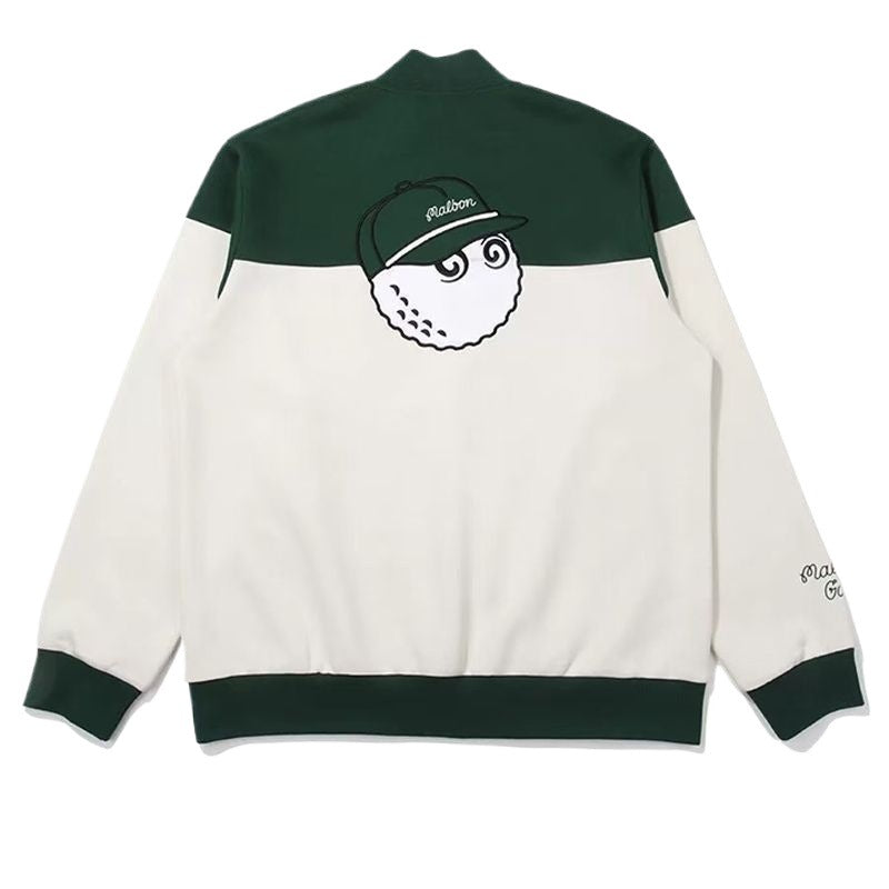Malbon Korea Men's Half-Zip Color Block Golf Sweatshirt top